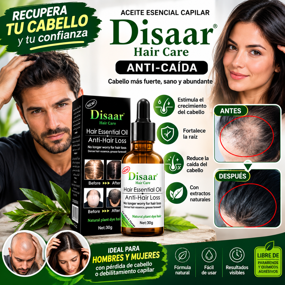 🔥 ¡RECUPERA TU CABELLO!